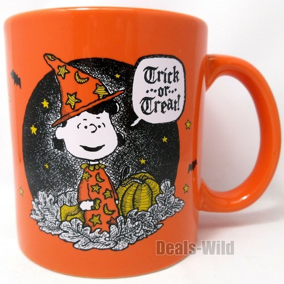Peanuts Worldwide Other - Charlie Brown Halloween Coffee Mug Lucy Trick or Treat Woodstock Peanuts 14oz